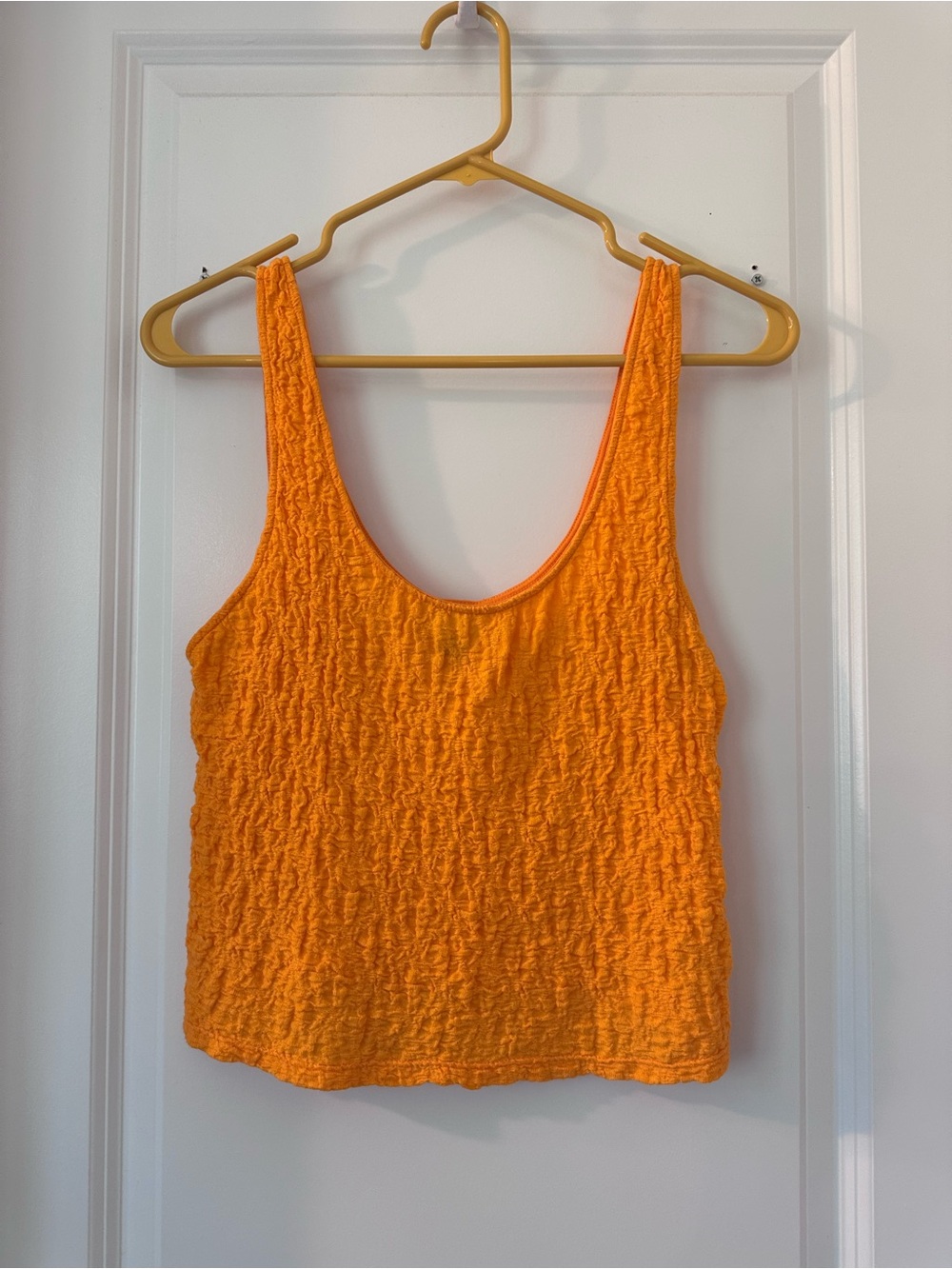 a new day Orange Textured Scoop Neck Tank